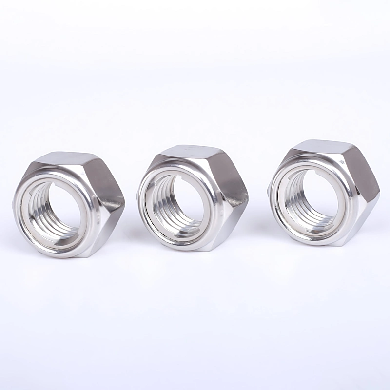 A2-70 Metal Wing Cap Rivet Weld Nylon Hexagon Hex Lock Nut